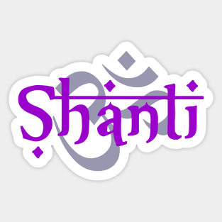 SHANTI OM Sticker